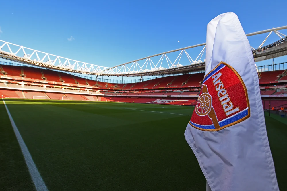 Drapeau de corner à l'Emirates Stadium d'Arsenal